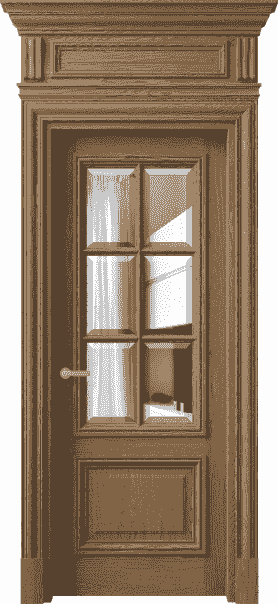 Дверь межкомнатная 7312 ДМС.М ДВ ЗЕР Ф. Цвет Дуб мускатный матовый. Материал Массив дуба матовый. Коллекция Antique. Картинка.