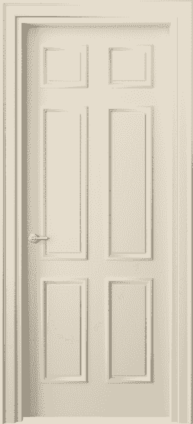 Дверь межкомнатная 8133 ММЦ. Цвет Матовый марципановый. Материал Гладкая эмаль. Коллекция Paris. Картинка.