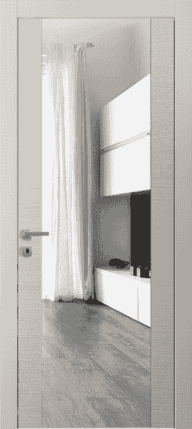 Дверь межкомнатная 4039 ТСБЖ Зеркало. Цвет Таеда светло-бежевый. Материал Таеда эмаль. Коллекция Avant. Картинка.