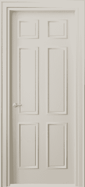 Дверь межкомнатная 8133 МОС. Цвет Матовый облачно-серый. Материал Гладкая эмаль. Коллекция Paris. Картинка.