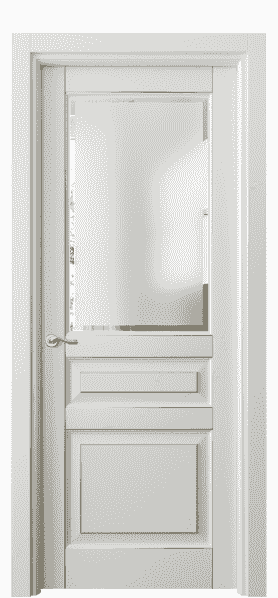 Дверь межкомнатная 0710 БСРП САТ-Ф. Цвет Бук серый позолота. Материал  Массив бука эмаль с патиной. Коллекция Lignum. Картинка.