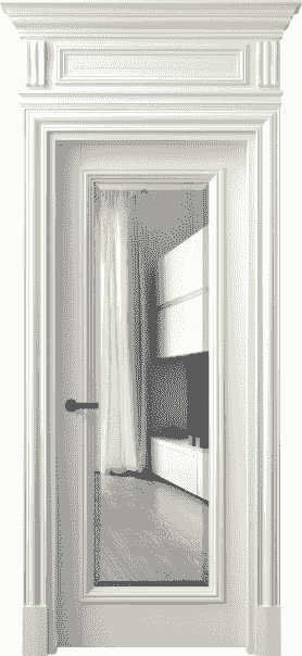 Дверь межкомнатная 7300 БЖМ ДВ ЗЕР Ф. Цвет Бук жемчуг. Материал Массив бука эмаль. Коллекция Antique. Картинка.