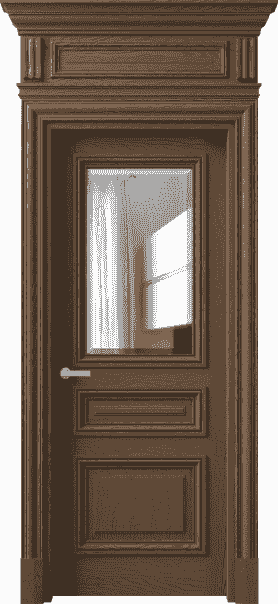 Дверь межкомнатная 7304 ДТМ.М ДВ ЗЕР Ф. Цвет Дуб туманный матовый. Материал Массив дуба матовый. Коллекция Antique. Картинка.