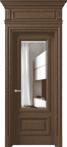 Дверь межкомнатная 7306 ДТМ.М ДВ ЗЕР Ф. Цвет Дуб туманный матовый. Материал Массив дуба матовый. Коллекция Antique. Картинка.