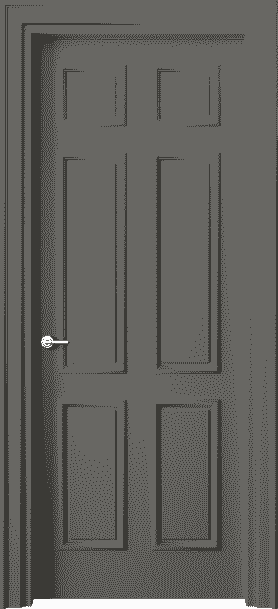 Дверь межкомнатная 8133 МКЛС. Цвет Матовый классический серый. Материал Гладкая эмаль. Коллекция Paris. Картинка.