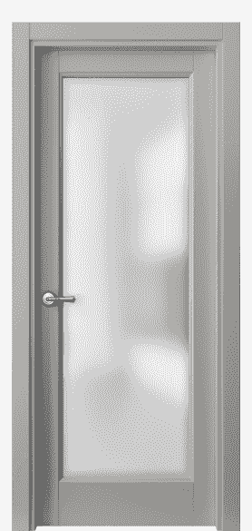 Дверь межкомнатная 1402 МНСР САТ. Цвет Матовый нейтральный серый. Материал Гладкая эмаль. Коллекция Galant. Картинка.