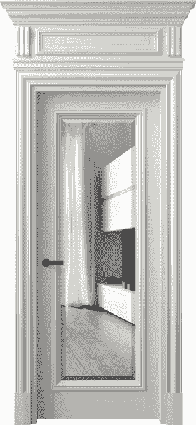 Дверь межкомнатная 7300 БС ДВ ЗЕР Ф. Цвет Бук серый. Материал Массив бука эмаль. Коллекция Antique. Картинка.