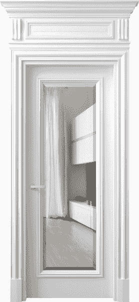 Дверь межкомнатная 7300 ББЛ ПРОЗ Ф. Цвет Бук белоснежный. Материал Массив бука эмаль. Коллекция Antique. Картинка.