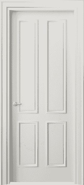 Дверь межкомнатная 8131 МСР . Цвет Матовый серый. Материал Гладкая эмаль. Коллекция Paris. Картинка.