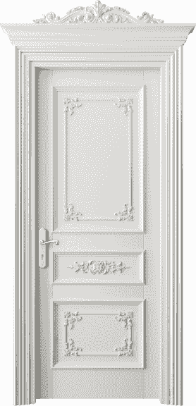 Дверь межкомнатная 6503 БС. Цвет Бук серый. Материал Массив бука эмаль. Коллекция Imperial. Картинка.