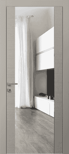 Дверь межкомнатная 4039 ТБСК Зеркало. Цвет Таеда бисквитный. Материал Таеда эмаль. Коллекция Avant. Картинка.