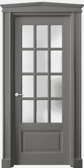 Дверь межкомнатная 6313 БКЛС САТ. Цвет Бук классический серый. Материал Массив бука эмаль. Коллекция Toscana Grigliato. Картинка.
