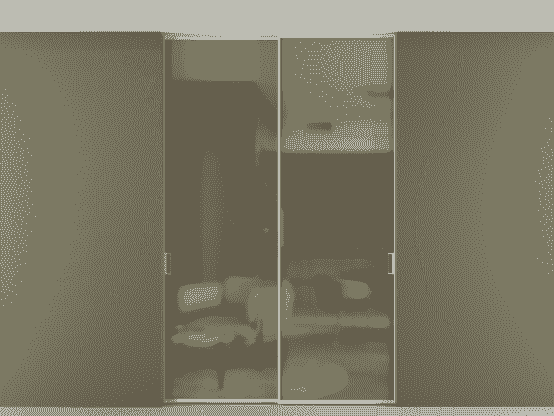 Дверь межкомнатная p2_01 Бронза сатин триплекс БЕЛ. Цвет Алюминий Белый. Материал Алюминий. Коллекция Перегородка Formato (двухстворчатая скрытая в потолок). Картинка.