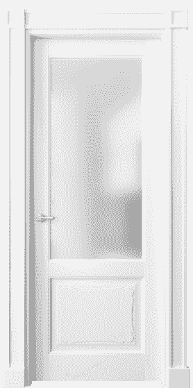 Дверь межкомнатная 6322 ББЛ САТ. Цвет Бук белоснежный. Материал Массив бука эмаль. Коллекция Toscana Elegante. Картинка.