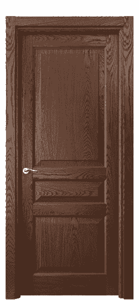 Дверь межкомнатная 0711 ДКЧ.Б. Цвет Дуб коньячный брашированный. Материал Массив дуба брашированный. Коллекция Lignum. Картинка.