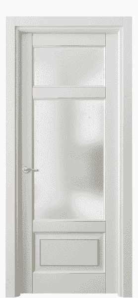 Дверь межкомнатная 0720 БСРП САТ. Цвет Бук серый с позолотой. Материал  Массив бука эмаль с патиной. Коллекция Lignum. Картинка.