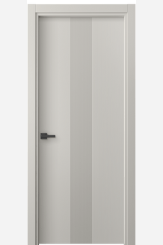 Дверь межкомнатная 8042 МОС. Цвет Матовый облачно-серый. Материал Гладкая эмаль. Коллекция Linea. Картинка.