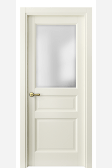 Дверь межкомнатная 1432 ММБ САТ. Цвет Матовый молочно-белый. Материал Гладкая эмаль. Коллекция Galant. Картинка.