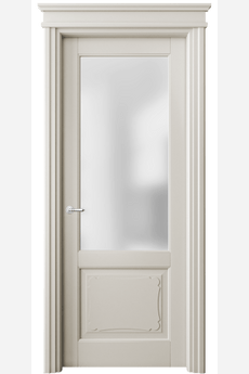 Дверь межкомнатная 6322 БОС САТ. Цвет Бук облачный серый. Материал Массив бука эмаль. Коллекция Toscana Elegante. Картинка.