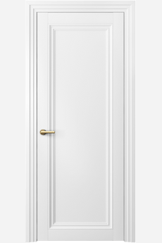 Дверь межкомнатная 2501 МБЛ. Цвет Матовый белоснежный. Материал Гладкая эмаль. Коллекция Centro. Картинка.