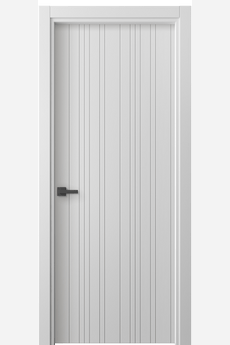 Дверь межкомнатная 8051 МБЛ. Цвет Матовый белоснежный. Материал Гладкая эмаль. Коллекция Linea. Картинка.