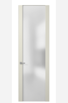 Дверь межкомнатная 4114 ММБ САТ. Цвет Матовый молочно-белый. Материал Гладкая эмаль. Коллекция Planum. Картинка.