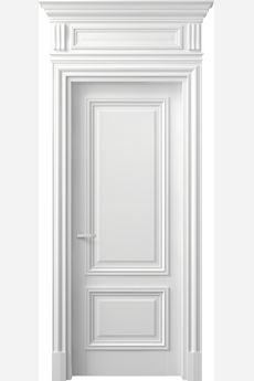 Дверь межкомнатная 7303 ББЛ . Цвет Бук белоснежный. Материал Массив бука эмаль. Коллекция Antique. Картинка.