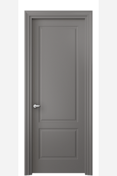 Дверь межкомнатная 8551 МКЛС. Цвет Матовый классический серый. Материал Гладкая эмаль. Коллекция Esse. Картинка.