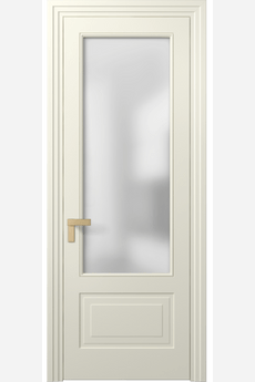 Дверь межкомнатная 8342 ММБ Сатин. Цвет Матовый молочно-белый. Материал Гладкая эмаль. Коллекция Rocca. Картинка.