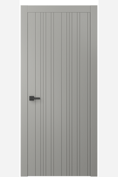Дверь межкомнатная 8051 МНСР. Цвет Матовый нейтральный серый. Материал Гладкая эмаль. Коллекция Linea. Картинка.