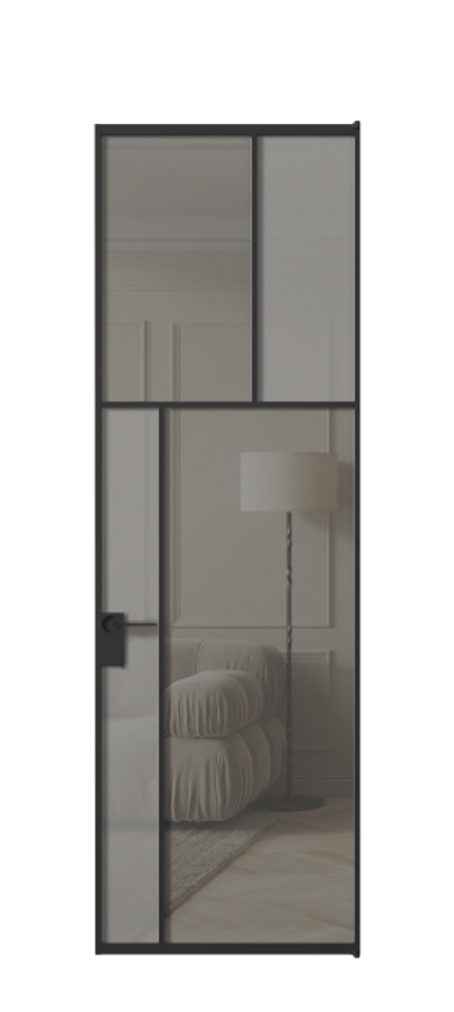 Дверь межкомнатная Mosaic АЛПЛ041.22 Алюминий Черный Сатинированное серое стекло, триплекс, 6 мм + Прозрачное серое стекло, триплекс, 6 мм Без короба чер Цена 150790 Стоимость комплекта двери включает:
1. Полотно (600/650/700/750/800/850/900/950*2000-2400 мм).
2. Короб
3. Комплект фурнитуры (2 торцевые петли и магнитный замок с ответной планкой). Фабрика дверей Волховец 8 (800) 551 43 19 Межкомнатная дверь Mosaic АЛПЛ041.22 Алюминий Черный Сатинированное серое стекло, триплекс, 6 мм + Прозрачное серое стекло, триплекс, 6 мм Цена 150790 ₽ | Volhovec