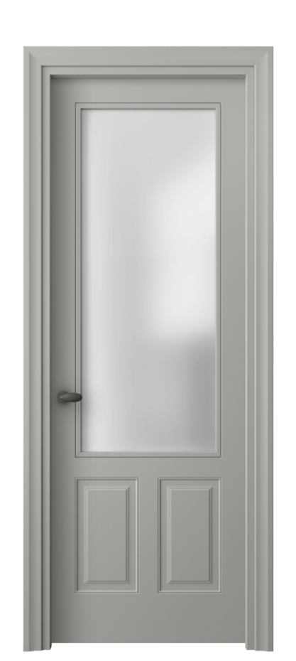Дверь межкомнатная Esse 8522 Матовый нейтральный серый Сатинированное стекло Фигурный универсальный наличник МНСР Цена 56239 ₽ Наличники уже входят в базовый комплект. Фабрика дверей Волховец 8 (800) 551 43 19 Межкомнатная дверь Esse 8522 Матовый нейтральный серый Сатинированное стекло Цена 56239 ₽ | Volhovec
