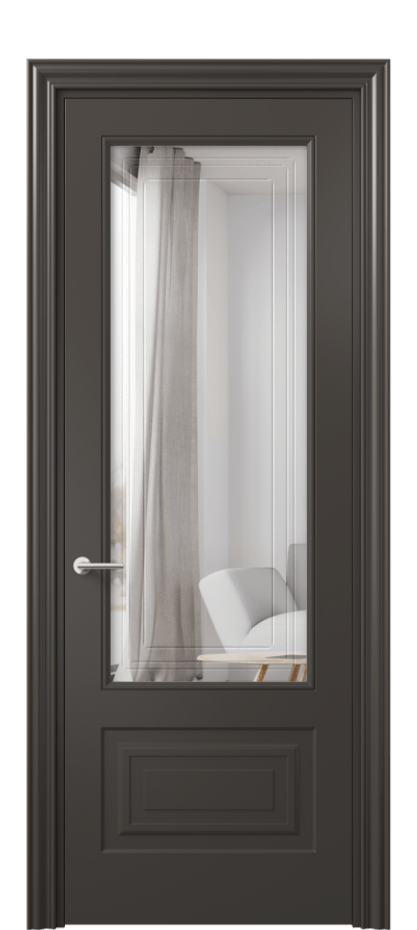 Дверь межкомнатная Mascot 8442 Матовый антрацит Двустороннее зеркало с гравировкой "Грани"», триплекс, 7 мм Фигурный наличник МАН Цена 79599 ₽ Наличники уже входят в базовый комплект. Фабрика дверей Волховец 8 (800) 551 43 19 Межкомнатная дверь Mascot 8442 Матовый антрацит Двустороннее зеркало с гравировкой "Грани"», триплекс, 7 мм Цена 79599 ₽ | Volhovec