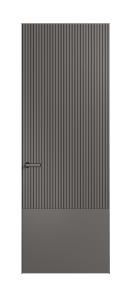 Дверь межкомнатная Velvet АКП 8203 Матовый классический серый. Скрытый короб Черный Цена 70469 . Фабрика дверей Волховец 8 (800) 551 43 19 Межкомнатная дверь Velvet АКП 8203 Матовый классический серый. Цена 70469 | Volhovec