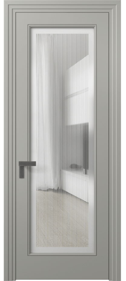 Дверь межкомнатная Rocca 8300 Матовый нейтральный серый Сатинированное с гравировкой "Каннелюры", триплекс, 7 мм Каскадный компланарный наличник МНСР Цена 86899 ₽ Наличники уже входят в базовый комплект. Фабрика дверей Волховец 8 (800) 551 43 19 Межкомнатная дверь Rocca 8300 Матовый нейтральный серый Сатинированное с гравировкой "Каннелюры", триплекс, 7 мм Цена 86899 ₽ | Volhovec