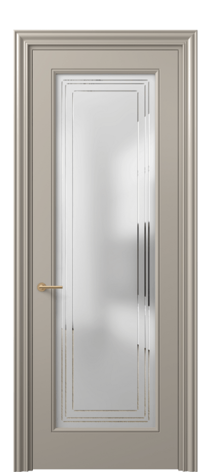 Дверь межкомнатная Mascot 8400 Матовый бисквитный Сатинированное стекло с гравировкой "Грани", триплекс, 7 мм Фигурный наличник МБСК Цена 62079 ₽ Наличники уже входят в базовый комплект. Фабрика дверей Волховец 8 (800) 551 43 19 Межкомнатная дверь Mascot 8400 Матовый бисквитный Сатинированное стекло с гравировкой "Грани", триплекс, 7 мм Цена 62079 ₽ | Volhovec