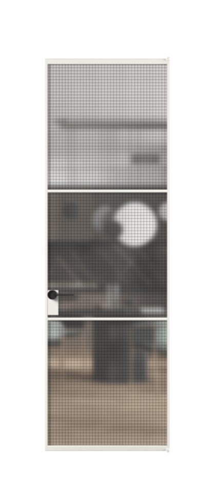 Алюминиевая дверь АЛПЛ040.03 Алюминий светло-серый Декоративное стекло с сеткой "Mesh silver", триплекс. Без короба АССР Цена 129470 Стоимость комплекта двери включает:
1. Полотно (600/650/700/750/800/850/900/950*2000-2400 мм).
2. Короб
3. Комплект фурнитуры (2 торцевые петли и магнитный замок с ответной планкой). Фабрика дверей Волховец 8 (800) 551 43 19 Алюминиевая дверь АЛПЛ040.03 Алюминий светло-серый Декоративное стекло с сеткой "Mesh silver", триплекс Цена 129470 | Volhovec