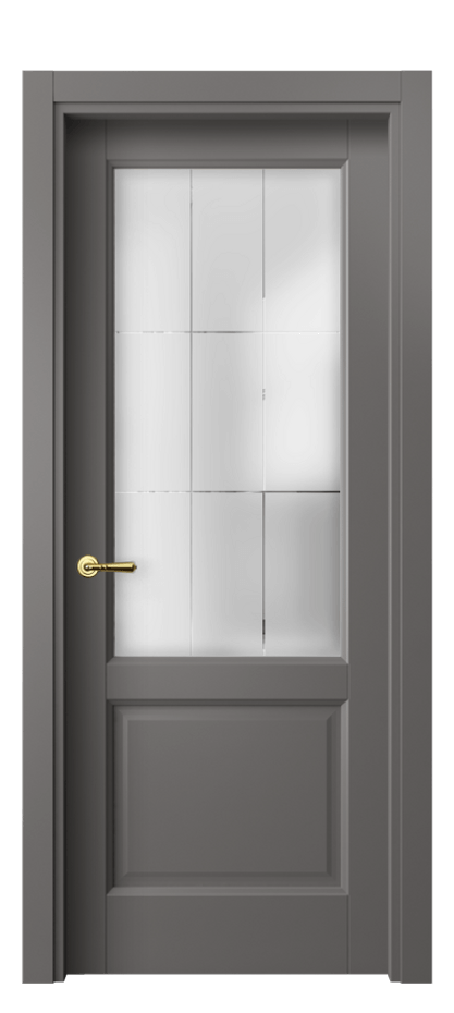 Дверь межкомнатная Galant 1422 Матовый классический серый Сатинированное стекло с гравировкой "Лофт" Гладкий наличник МКЛС Цена 53399 ₽ Наличники уже входят в базовый комплект. Фабрика дверей Волховец 8 (800) 551 43 19 Межкомнатная дверь Galant 1422 Матовый классический серый Сатинированное стекло с гравировкой "Лофт" Цена 53399 ₽ | Volhovec
