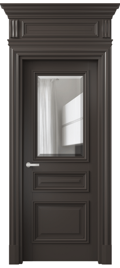 Дверь межкомнатная Антик 7304 Матовый антрацит Прозрачное стекло с фацетом КЭП + Объёмный фриз + Карниз МАН Цена 162309 ₽ Наличники уже входят в базовый комплект. Фабрика дверей Волховец 8 (800) 551 43 19 Межкомнатная дверь Антик 7304 Матовый антрацит Прозрачное стекло с фацетом Цена 162309 ₽ | Volhovec