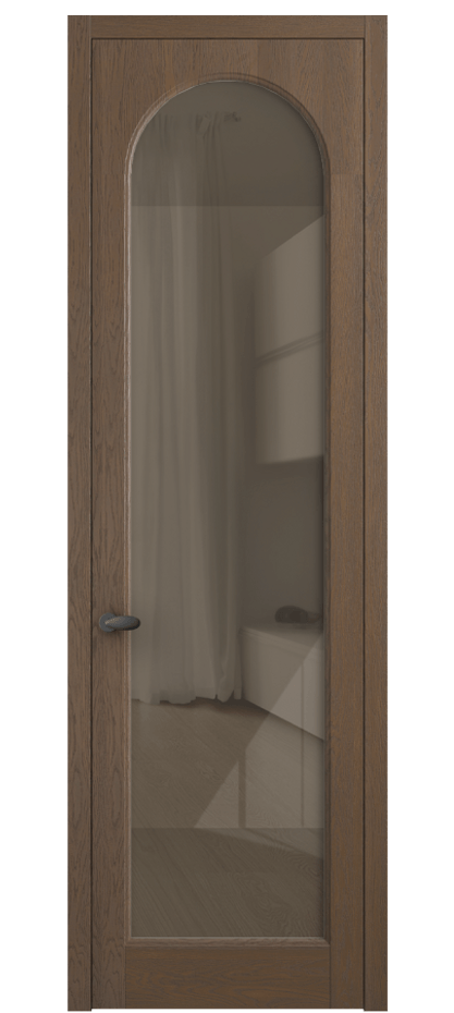 Дверь межкомнатная Палаццо 6804 Дуб туманный матовый Рефлективное бронзовое стекло "Stopsol", калёное 0536 ДТММ Цена 156229 ₽ Наличники уже входят в базовый комплект. Фабрика дверей Волховец 8 (800) 551 43 19 Межкомнатная дверь Палаццо 6804 Дуб туманный матовый Рефлективное бронзовое стекло "Stopsol", калёное Цена 156229 ₽ | Volhovec