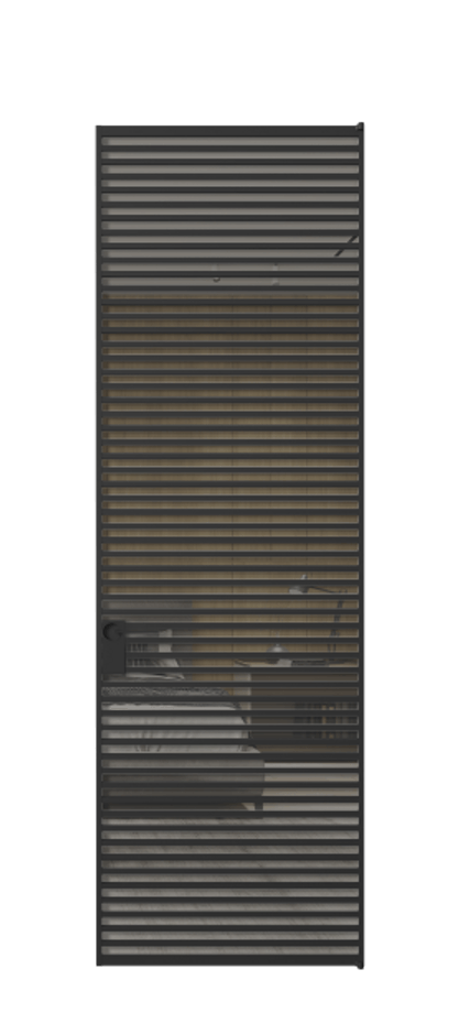 Алюминиевая дверь АЛПЛ040.07 Алюминий Черный Рефлективное серое стекло "Stopsol", калёное. Без короба чер Цена 216990 Стоимость комплекта двери включает:
1. Полотно (600/650/700/750/800/850/900/950*2000-2400 мм).
2. Короб
3. Комплект фурнитуры (2 торцевые петли и магнитный замок с ответной планкой). Фабрика дверей Волховец 8 (800) 551 43 19 Алюминиевая дверь АЛПЛ040.07 Алюминий Черный Рефлективное серое стекло "Stopsol", калёное Цена 216990 | Volhovec