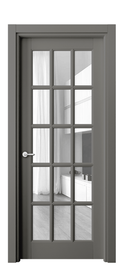 Дверь межкомнатная Toscana Grigliato 6311 Бук классический серый Прозрачное стекло Гладкий наличник БКЛС Цена 107599 ₽ Наличники уже входят в базовый комплект. Фабрика дверей Волховец 8 (800) 551 43 19 Межкомнатная дверь Toscana Grigliato 6311 Бук классический серый Прозрачное стекло Цена 107599 ₽ | Volhovec