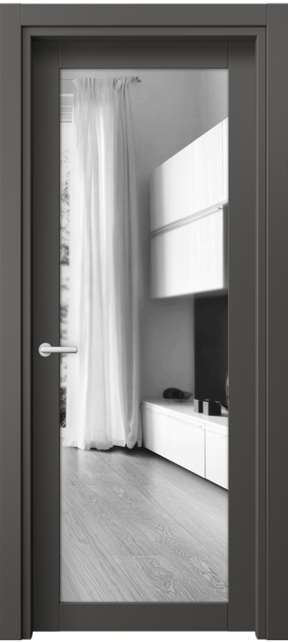 Дверь межкомнатная Neo 2102 ПЭТ графитовый Двустороннее зеркало, триплекс, 6 мм Гладкий классический наличник ПЭГФ  Цена 34870 ₽ Наличники уже входят в базовый комплект. Фабрика дверей Волховец 8 (800) 551 43 19 Межкомнатная дверь Neo 2102 ПЭТ графитовый Двустороннее зеркало, триплекс, 6 мм Цена 34870 ₽ | Volhovec