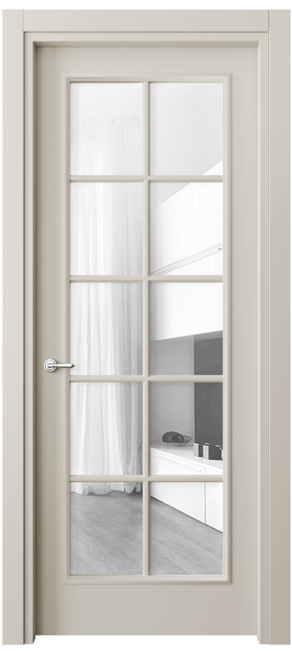 Дверь межкомнатная Paris 8102 Матовый облачно-серый Прозрачное стекло Гладкий наличник МОС Цена 72399 ₽ Наличники уже входят в базовый комплект. Фабрика дверей Волховец 8 (800) 551 43 19 Межкомнатная дверь Paris 8102 Матовый облачно-серый Прозрачное стекло Цена 72399 ₽| Volhovec