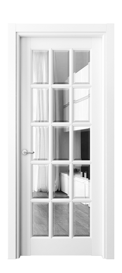 Дверь межкомнатная Toscana Grigliato 6311 Бук белоснежный Сатинированное стекло с фацетом Гладкий наличник ББЛ Цена 119199 ₽ Наличники уже входят в базовый комплект. Фабрика дверей Волховец 8 (800) 551 43 19 Межкомнатная дверь Toscana Grigliato 6311 Бук белоснежный Сатинированное стекло с фацетом Цена 119199 ₽ | Volhovec