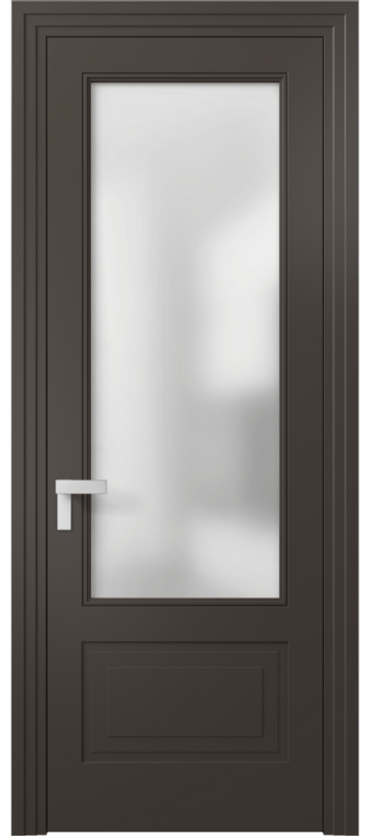 Дверь межкомнатная Rocca 8342 Матовый антрацит Сатинированное стекло Каскадный компланарный наличник МАН Цена 82899 ₽ Наличники уже входят в базовый комплект. Фабрика дверей Волховец 8 (800) 551 43 19 Межкомнатная дверь Rocca 8342 Матовый антрацит Сатинированное стекло Цена 82899 ₽ | Volhovec