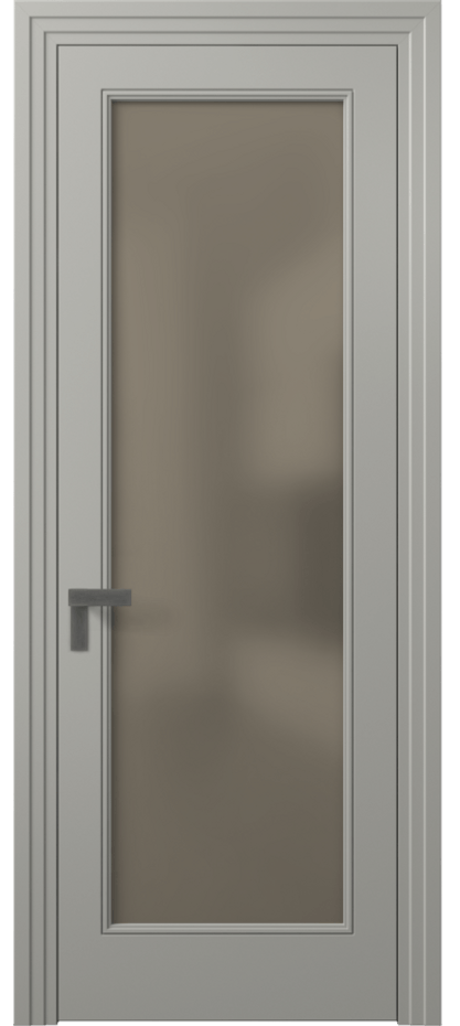 Дверь межкомнатная Rocca 8300 Матовый нейтральный серый Сатинированное бронзовое стекло, триплекс Каскадный компланарный наличник МНСР Цена 62319 ₽ Наличники уже входят в базовый комплект. Фабрика дверей Волховец 8 (800) 551 43 19 Межкомнатная дверь Rocca 8300 Матовый нейтральный серый Сатинированное бронзовое стекло, триплекс Цена 62319 ₽ | Volhovec