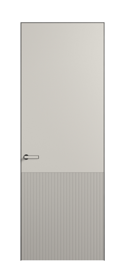 Дверь межкомнатная Velvet ПУ 8204 Матовый облачно-серый. Скрытый универсальный короб Черный Цена 80869 . Фабрика дверей Волховец 8 (800) 551 43 19 Межкомнатная дверь Velvet ПУ 8204 Матовый облачно-серый. Цена 80869 | Volhovec