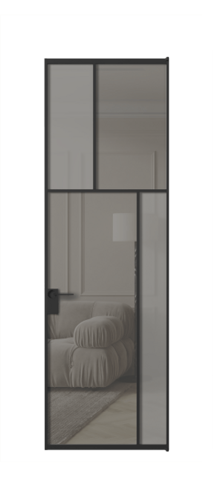 Дверь межкомнатная Mosaic АЛПЛ041.23 Алюминий Черный Сатинированное серое стекло, триплекс, 6 мм + Прозрачное серое стекло, триплекс, 6 мм Без короба чер Цена 150790 Стоимость комплекта двери включает:
1. Полотно (600/650/700/750/800/850/900/950*2000-2400 мм).
2. Короб
3. Комплект фурнитуры (2 торцевые петли и магнитный замок с ответной планкой). Фабрика дверей Волховец 8 (800) 551 43 19 Межкомнатная дверь Mosaic АЛПЛ041.23 Алюминий Черный Сатинированное серое стекло, триплекс, 6 мм + Прозрачное серое стекло, триплекс, 6 мм Цена 150790 ₽ | Volhovec