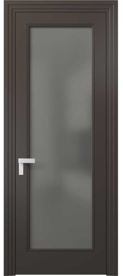 Дверь межкомнатная Rocca 8300 Матовый антрацит Сатинированное серое стекло, триплекс Каскадный компланарный наличник МАН Цена 77899 ₽ Наличники уже входят в базовый комплект. Фабрика дверей Волховец 8 (800) 551 43 19 Межкомнатная дверь Rocca 8300 Матовый антрацит Сатинированное серое стекло, триплекс Цена 77899 ₽ | Volhovec